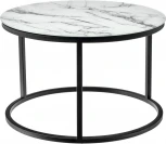 Набор кофейных столиков Bradex Home Tango белый мрамор с черными ножками (RF 0601)