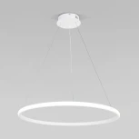 Умный подвесной светильник Eurosvet Collars 90264/1 белый (регулировка яркости, LED, 220V, пульт управления, на тросе, кольцо)