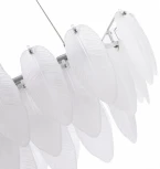 Подвесная люстра Arte Milano AM-4653 4653.L750.H240.E14.12 Ni (220V, на тросе, перо)