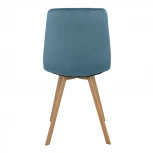 Стул Easy серый с ножками под дерево