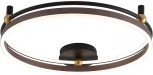 Потолочный светильник круглый Crystal Lux FERNANDO PL72W LED COFFEE/BLACK (220V, пульт управления, кольцо)