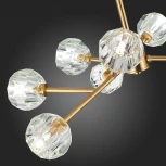 Подвесная люстра на штанге ST Luce Romano SL1166.303.09 (220V, хрусталь, на цепи, шарики, молекулы)