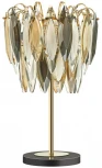 Настольная лампа Odeon Light Vilna 5068/3T золото/дымчат./янтарн./матовый белый/металл/хрусталь E14 3*40W