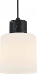 Подвесной светильник Escada Lord 2133/1S 1x60Вт E27, металл/стекло, чёрный мрамор/белый (220V, на проводе)