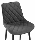 Стул Баодин велюр темно-серый / черный 502114 Woodville