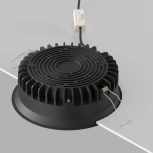 Встраиваемый светильник 8W Maytoni Okno DL055-18W3-4-6K-B (LED, 220V, круглые, IP44)