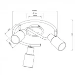 Спот на штанге Arte Lamp Cavalletta A4510PL-3SS (220V, круглые)