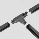 Коннектор Т-образный правый Trinity черный (трехфазный) Maytoni Technical TRA005CT-31B-R (220V)