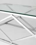Журнальный стол Stool Group 120*60 ИНСИГНИЯ серебро УТ000001504