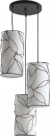 Подвесной светильник ST Luce Root SL6228.403.03 Черный/Бежевый E27 3*60W (220V, на проводе)