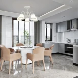 Потолочная люстра на штанге Arte Milano AM347410 347410/5 WT+G (220V)