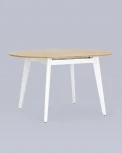 Стол Stool Group Rondo 100-135*100 дуб/белый УТ000005715