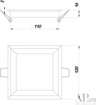 Точечный светильник встраиваемый APL LED Ingrid 3322.LDF9016/9W/4K (220V, IP40)