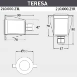 Встраиваемый светильник уличный Fumagalli Teresa 2L0.000.000.AXZ1L (220V, круглые, IP67)