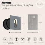 Подсветка для лестниц и ступеней встраиваемая Maytoni Via Urbana O022-L3GR (LED, 220V, IP54)