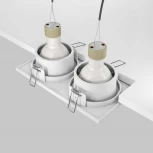 Встраиваемый светильник Zoom GU10 2x50Вт IP 65 Maytoni Technical DL033-2-02W (220V)