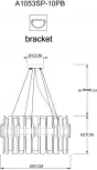 Подвесная люстра Alya A1053SP-10PB Arte Lamp