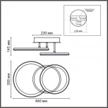 Умная люстра потолочная Lumion Alis Smart 8380/45CL белый, металл/акрил с ПДУ и голосовым управлением LED 45W 3000-6500К 220V