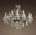 Подвесная люстра L'Arte Luce Rococo L27918.65 (220V, хрусталь K9, на цепи, свеча)