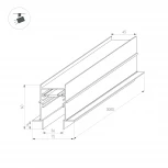 Шинопровод под гипсокартон магнитный Arlight 034680 (24V)
