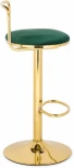Барный стул Woodville Lusia green / gold