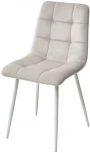 Стул CHILLI G108-06 серебристо-серый/ белый каркас, велюр