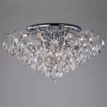 Потолочная люстра Eurosvet Crystal 10081/12 хром / прозрачный хрусталь