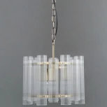 Подвесная люстра ILLUMICO IL0686-3PSQ-24 AB LYRA (220V, хрусталь, на цепи)