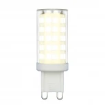Лампочка светодиодная кукуруза прозрачная G9 9W 3000K Uniel LED-JCD-9W/3000K/G9/CL GLZ09TR