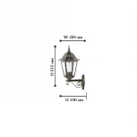 Настенный фонарь уличный Favourite London 1809-1W (220V, IP44)