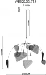 Подвесной светильник Wertmark Palma WE520.03.713 (220V, на тросе)