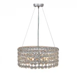 Подвесная люстра Vitaluce V5329-9/6S (220V, хрусталь, на тросе, круглые)