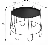 Столик кофейный SHT-CT6-2 черный муар от фабрики Mebelik