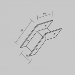 Соединитель угловой внешний для профиля Maytoni Elasity IP O-TR001-OC