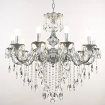 Подвесная люстра Bohemia AL7901 AL79101/10/250 B Ni (220V, подвески, на цепи, подсвечник, свеча)