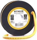 Кабель-маркер "6" для провода сеч. 4мм2 1000 шт. Stekker 39103