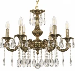 Подвесная люстра Bohemia AL7901 AL79101/6/175 A GB (220V, подвески, на цепи, подсвечник, свеча)