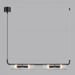 Подвесной светильник Lumion Toronto 6561/4 черный/прозрачный/металл/стекло G9 4*20W 220V (на проводе)