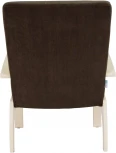 Кресло для отдыха Денди шпон, Ткань ультра шоколад, каркас дуб шампань шпон от фабрики Mebelik