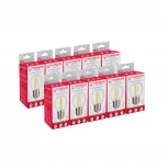 Лампочка светодиодная филаментная прозрачный шар E27 9W Thomson Globe TH-B2339