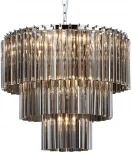 Подвесная люстра каскадная Newport 8700 8708+2/C fume (220V, на цепи)