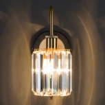 Бра Eurosvet Tenia 70090/1 черный (220V, хрусталь, выключатель)