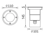 Встраиваемый светильник уличный Oasis Light 73202A