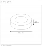 Накладной светильник светодиодный для ванной Brice-led 28116/11/30 IP44 (220V, круглые)
