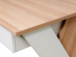 Стол рабочий Xeno ОГОГО 331818 (ясень коимбра, белый)