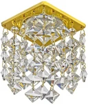 Встраиваемый светильник хрустальный Dio D'Arte Tayo Gold GU10.5.14.8x8.203 G