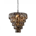 Подвесная люстра Vitaluce V5276-1/20+1 (220V, хрусталь, на цепи, круглые)