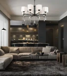 Подвесная люстра Wedo Light Mildret WD3611/8H-BK-WT