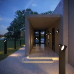 Настенный уличный светильник Elektrostandard Twin 35170/D с поворотными плафонами черный (LED, 220V, IP54)