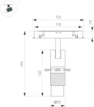 светильник магнитный MAG-ORIENT-SPOT-CROP-ZOOM-TC-R35-6W Warm3000 (BK, 19-29 deg, 48V) (Arlight, IP20 Металл) 045067